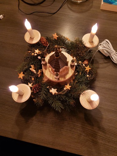 Adventsleuchter natur - adventsleuchter,,
