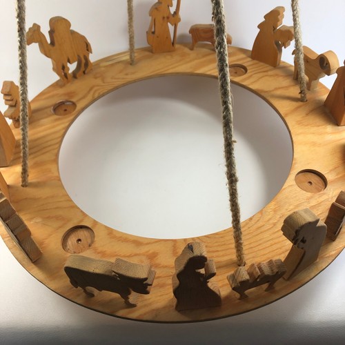 Kranz krippe adventskranz zum - krippe,
