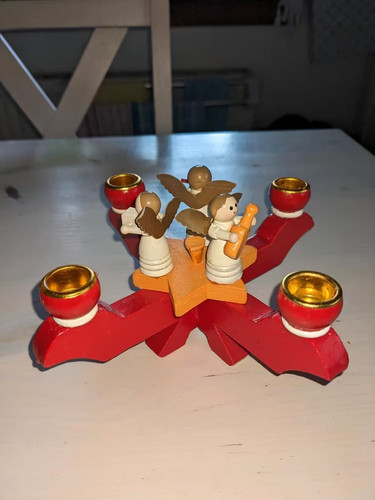 Holz adventsleuchter mit - holz,