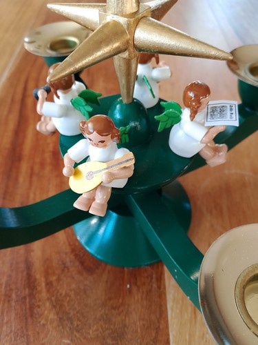 Kleiner adventsleuchter grün - adventsleuchter,