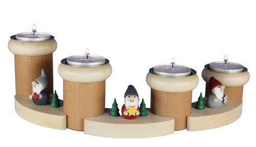 Adventsleuchter wichtel tlg - adventsleuchter,