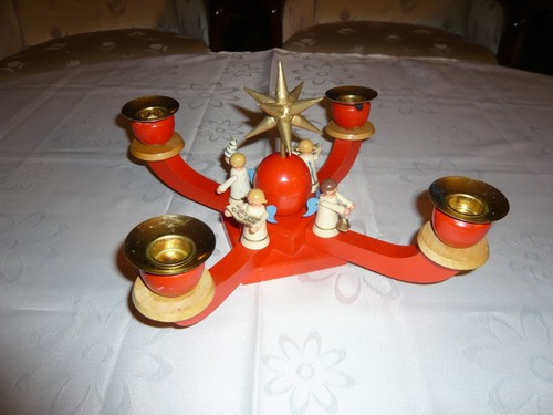 Adventsleuchter holz mit - adventsleuchter,