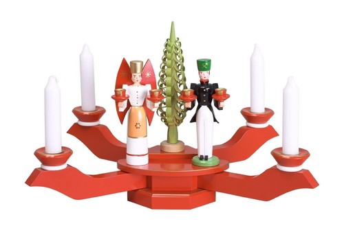 Kerzenhalter tischleuchter rot - kerzenhalter,