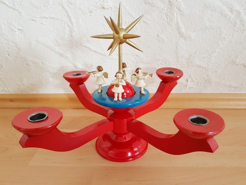 Alter roter adventsleuchter - alter,