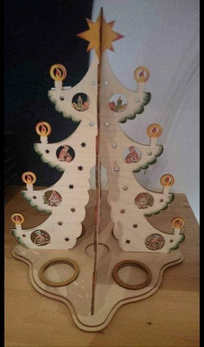 Adventsleuchter holznischel - adventsleuchter,