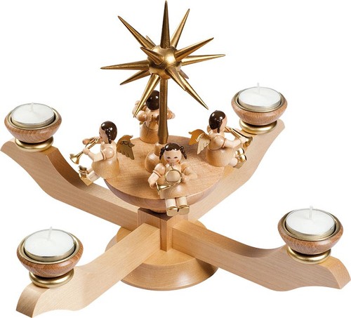 Adventsleuchter groß natur