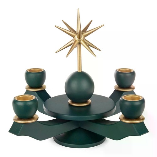 Adventsleuchter grün mit - adventsleuchter,