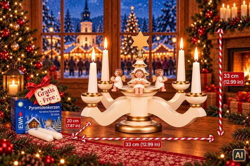 Adventsleuchter mit engel - mit,